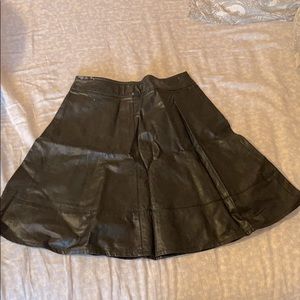 Vegan leather skirt